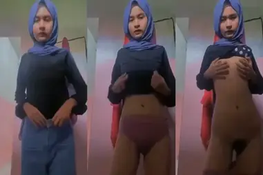 ABG Hijab Digoyang Hingga Basah