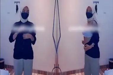 Hijab Coklat Body Goals Digenjot Sampe Becek